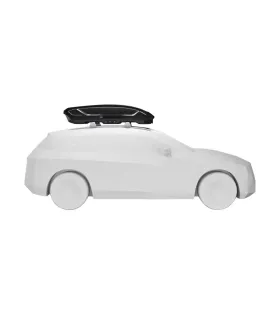 Caja de techo Thule Motion 3 L instalada en una SUV blanca