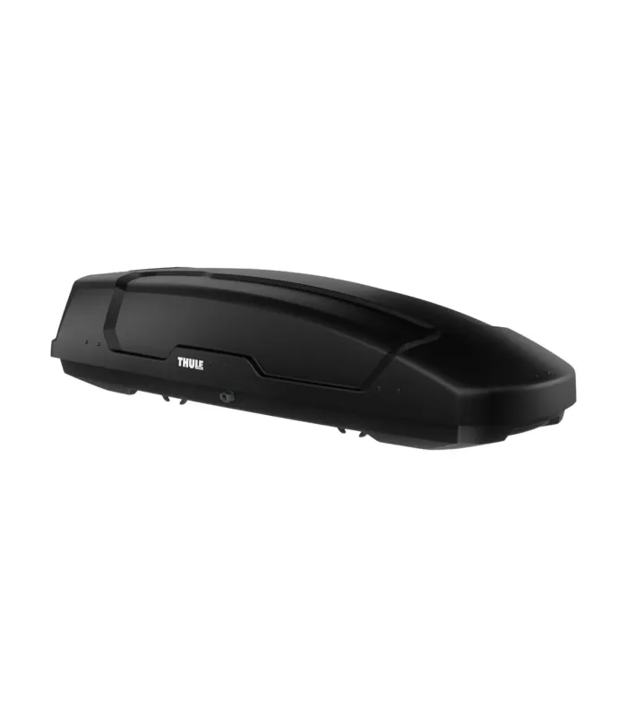 Baúl de techo robusto Thule Force XT Sport en color negro mate con textura AeroSkin