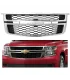 Parrilla cromada de repuesto para Chevrolet Suburban 2015-2020, comparativa con la original instalada