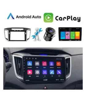 Combo Multimedia 10 Pulgadas Onelux Hyundai Cantus Creta 2014-2019 Android Auto CarPlay Cámara HD e Instalación Incluida