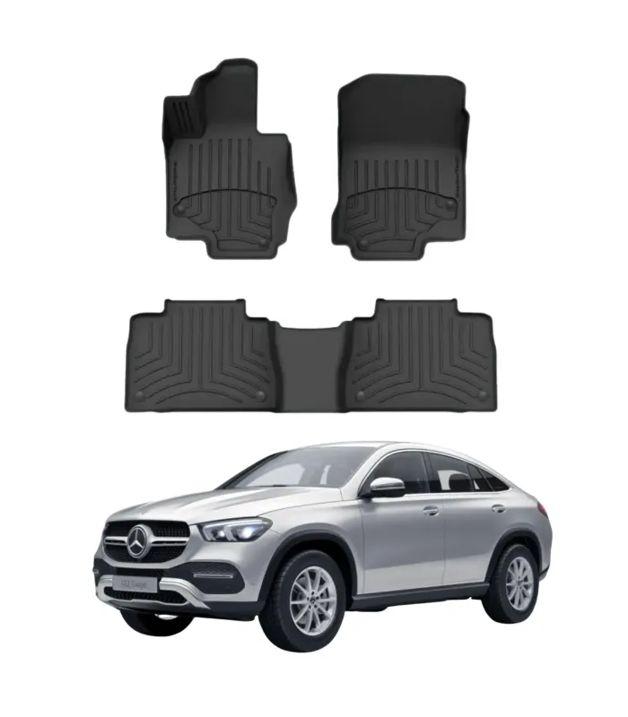 Alfombras WeatherTech FloorLiner HP para Mercedes-Benz AMG GLE 63 S Coupé 2021-2026, de ajuste láser y material de goma TPE.