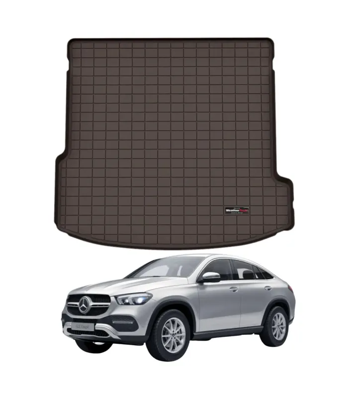 Alfombra de baúl WeatherTech Cargo Liner para Mercedes-Benz GLE Coupé 2021-2026, de material TPE y ajuste laser.