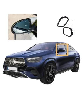 Candado de seguridad Mirror Lock instalado de forma discreta en el espejo retrovisor de un Mercedes-Benz GLE 2020-2025.