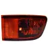 Reflector de bumper trasero Toyota Prado 2003-2009, mostrando el área de luz ámbar/naranja.