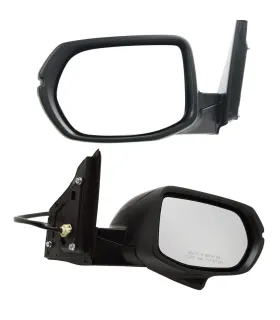 Espejo lateral derecho de Honda CR-V 2015-2016, mostrando el área del vidrio, luz direccional y el conector eléctrico.