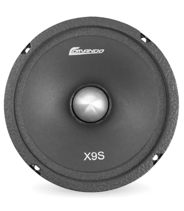 Bocina de medios/altos GAUBA XRS de 6.5 pulgadas, vista frontal del cono y el marco, para audio de coche.