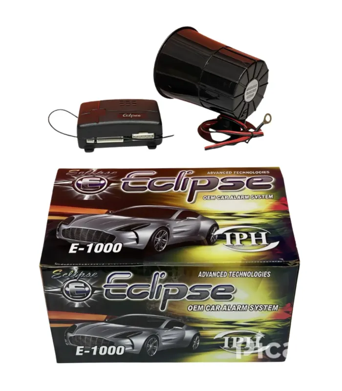 Alarma de Coche Eclipse E-1000 Integración OEM Programable con Controles de Fábrica Sensor de Impacto y Sirena 6 Tonos