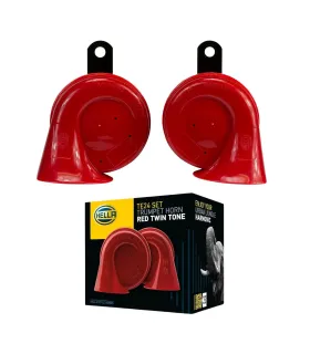 Set de Bocinas Hella TE24 Tipo Trompeta Doble Tono 110 dB 12V IP65 3FH 012 010-981 Universal
