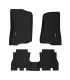 Set de alfombras tipo bandeja LIMITED de ajuste a medida en color negro para Jeep Wrangler 2018-2023.