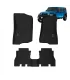 Set de alfombras tipo bandeja LIMITED de ajuste a medida en color negro para Jeep Wrangler 2018-2023.