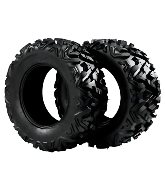 Neumático ATV Fore Runner Knight 25x8-12, diseño todo terreno con 6 lonas reforzadas para tracción máxima.