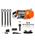 Winche hidráulico PROWINCH de 20,000 libras (10 toneladas), con rodillo de acero y control remoto de 12V.