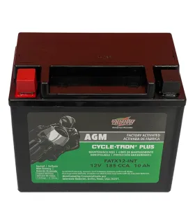 Bateria Interstate Cycle-Tron Plus AGM FATX12-INT 12V Motocicletas Alto Rendimiento