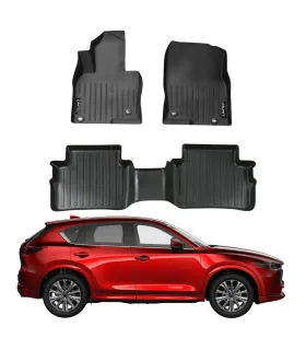 Alfombras Tipo Bandeja LIMITED para Mazda CX-5 años 2022 2023 2024 2025 2026 Material TPE Negro Protección 3D