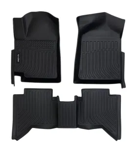 Juego de alfombras Focus Mats tipo bandeja 3D para camionetas JAC T9 Hunter T8 y T6 años 2022 a 2026