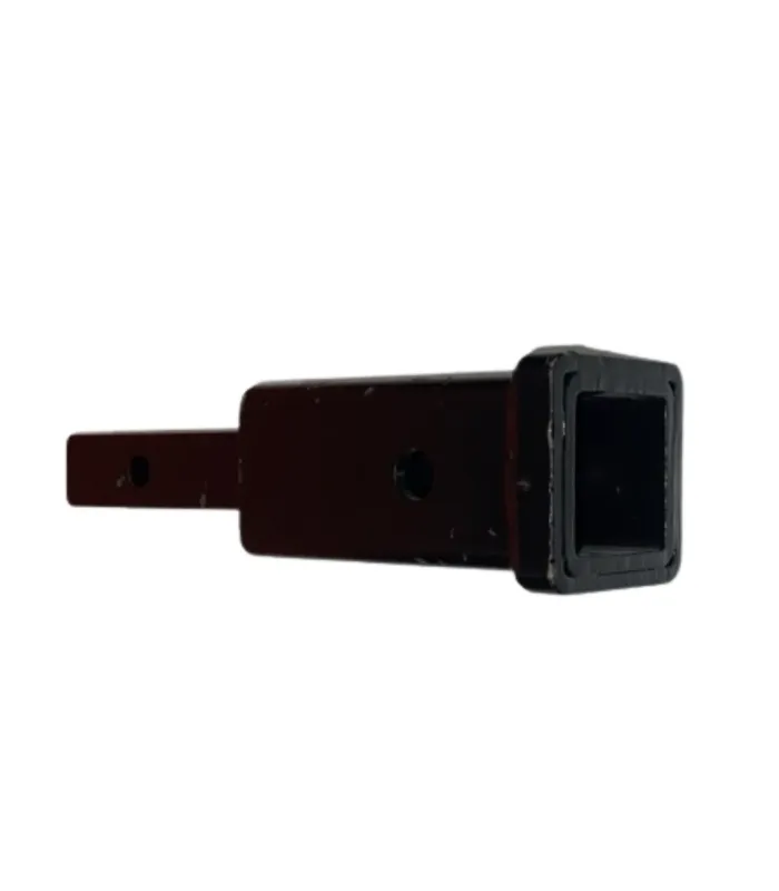 Adaptador de enganche de remolque recto de 1.25 a 2 pulgadas, vista frontal del receptor, vista del recibidor 2"