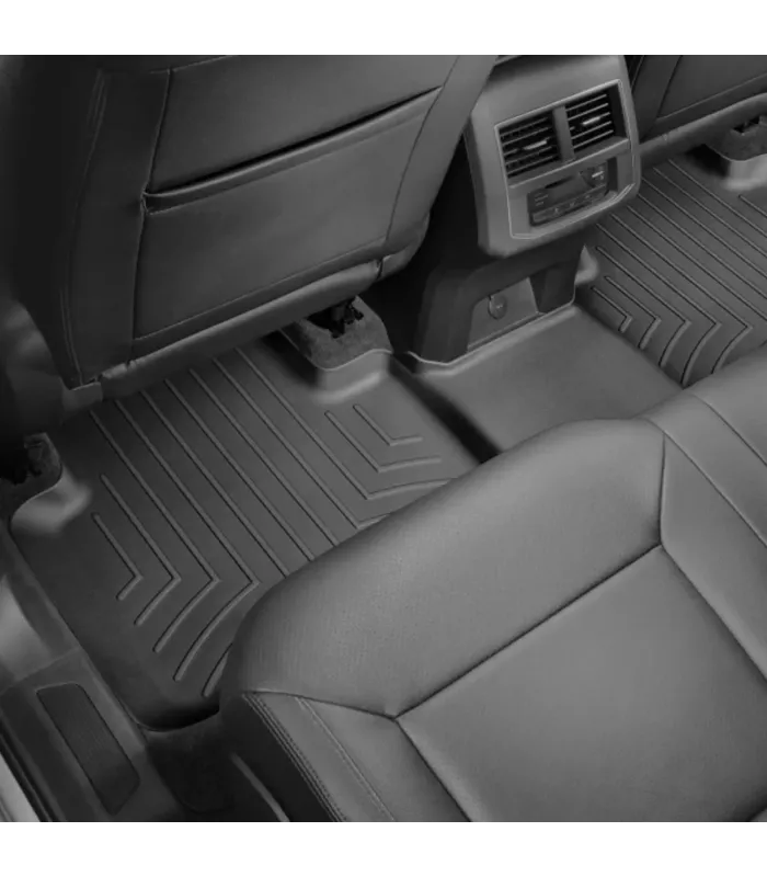 Alfombra de la segunda fila corrida WeatherTech para VW Atlas con asiento de banca, protección de borde a borde
