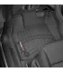Alfombra del conductor WeatherTech para Volkswagen Atlas, mostrando los anclajes de seguridad y canales de fluidos