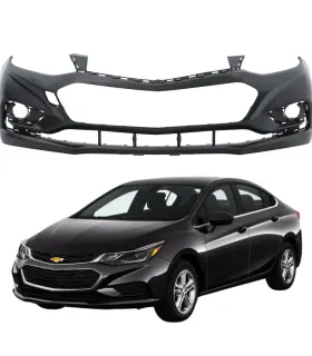 Bumper delantero Chevrolet Cruze 2016-2018, referencia OEM 84051784, muestra Chevrolet Cruze Negro.