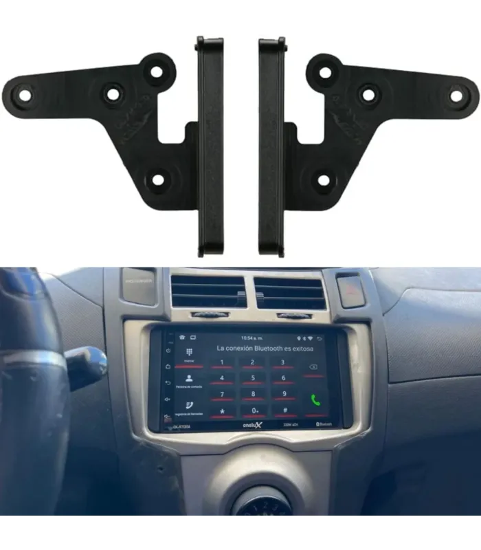 Kit de Instalación 95-8202 Adaptadores Laterales Soportes para Radio Doble DIN en Toyota y Scion Acabado Profesional