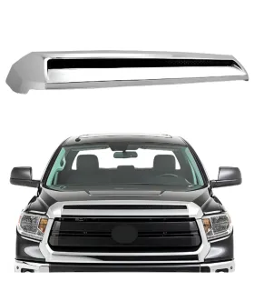Moldura de bonete cromada para Toyota Tundra 2014-2021, OEM 76180-0C020, vista frontal.