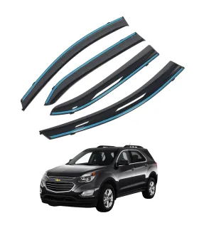 Set de 4 viseras de ventana ahumadas para Chevrolet Equinox 2017-2020, deflectores de lluvia de acrílico reforzado.
