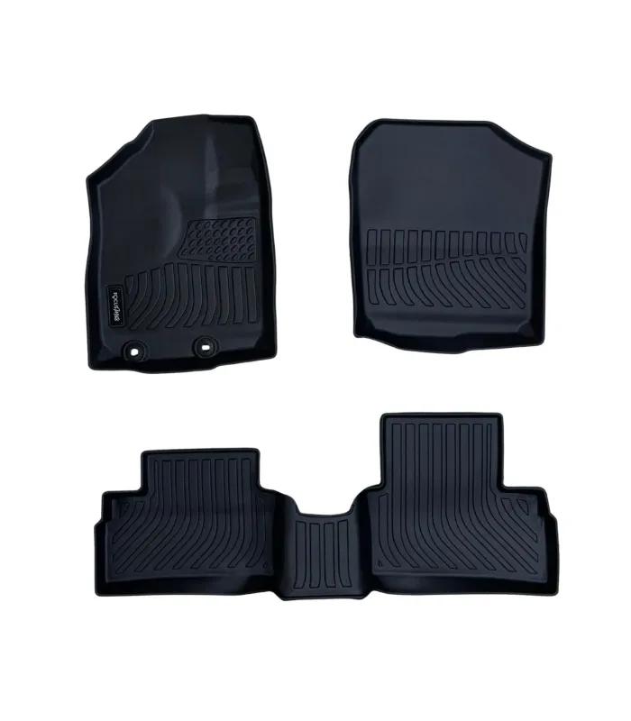 Alfombras tipo bandeja Focus Mats para Toyota Raize 2019-2026, set de 3 piezas.