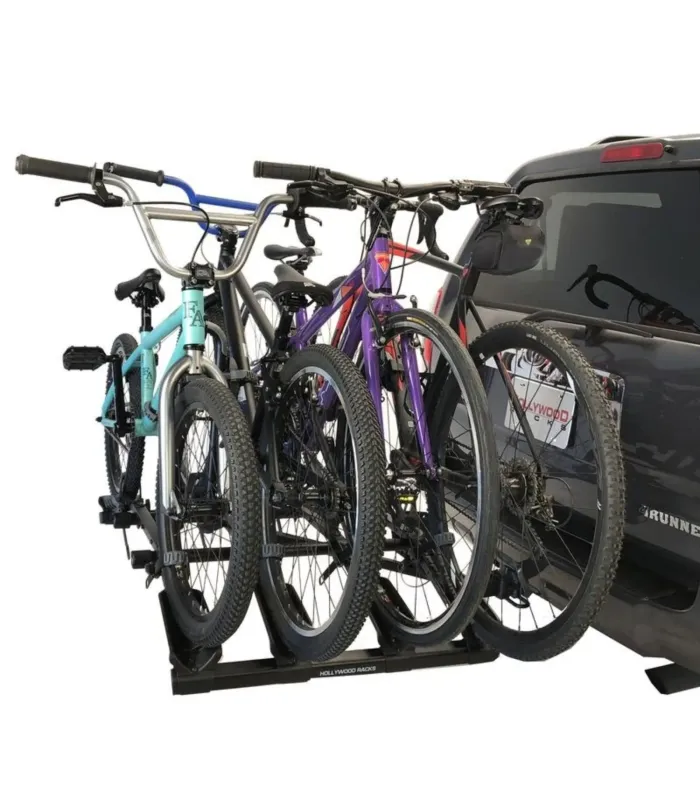 Rack de bicicletas tipo plataforma Destination Hitch plegable con bandejas individuales