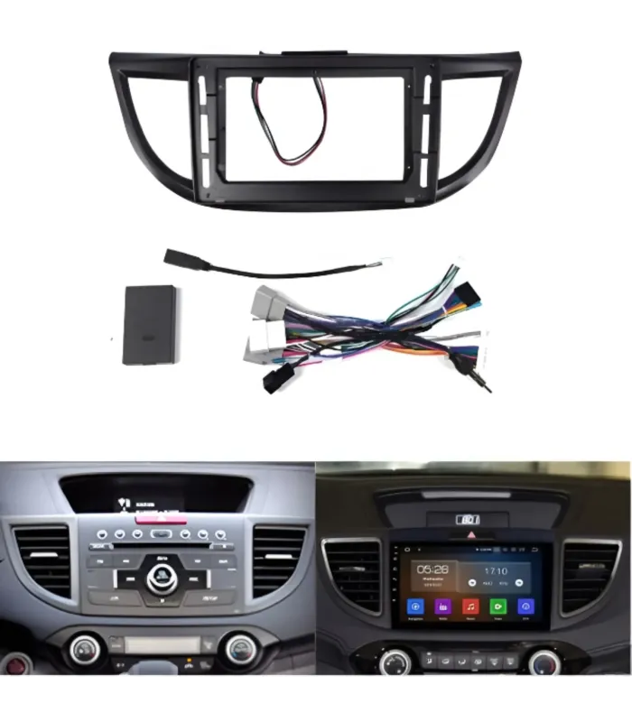 Combo Multimedia 10 Pulgadas QLED Honda CR-V 2012-2016 Apple CarPlay Android Auto Cámara Reversa HD Instalación Incluida