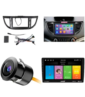 Combo Multimedia 10 Pulgadas QLED Honda CR-V 2012-2016 Apple CarPlay Android Auto Cámara Reversa HD Instalación Incluida