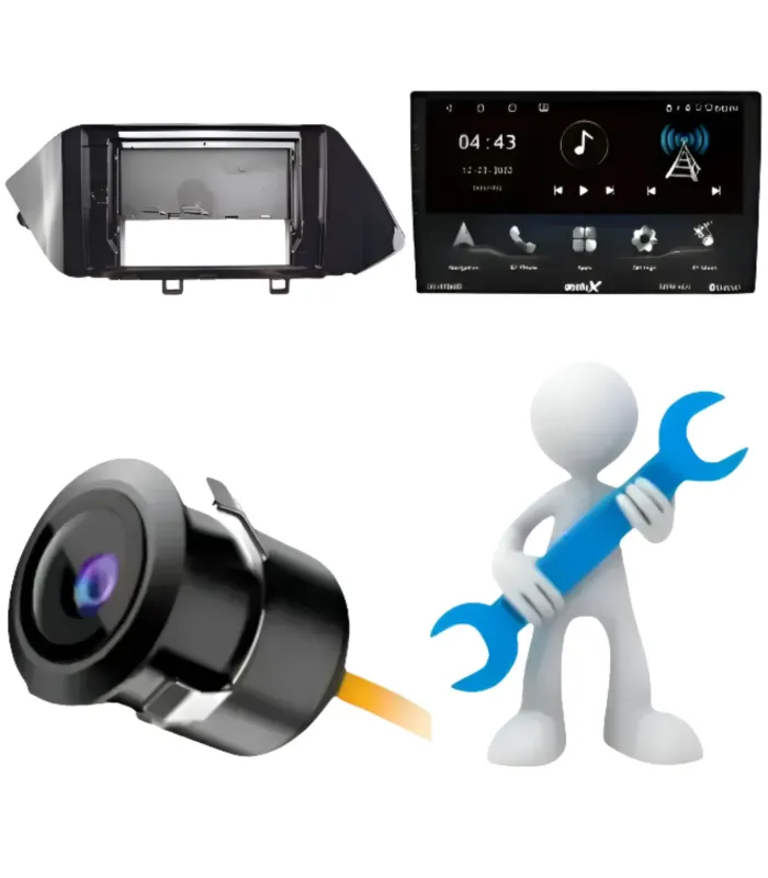 Combo Multimedia 10 Pulgadas QLED Hyundai Sonata DN8 2020-2024 con Apple CarPlay Android Auto Cámara AHD e Instalación Incluida