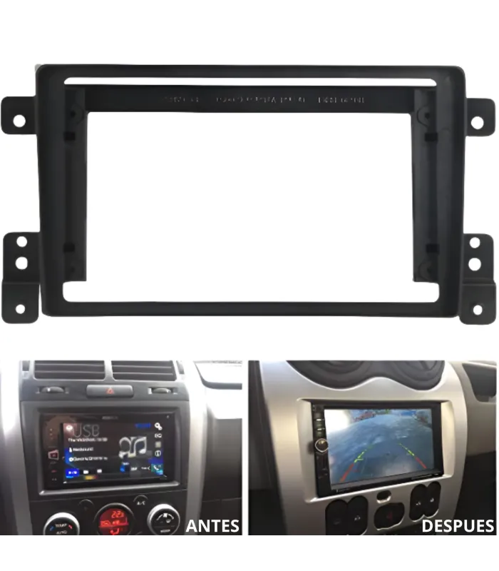 Combo Multimedia 9 Pulgadas QLED Suzuki Grand Vitara 2005-2014 Apple CarPlay Android Auto Cámara Reversa Instalación Incluida