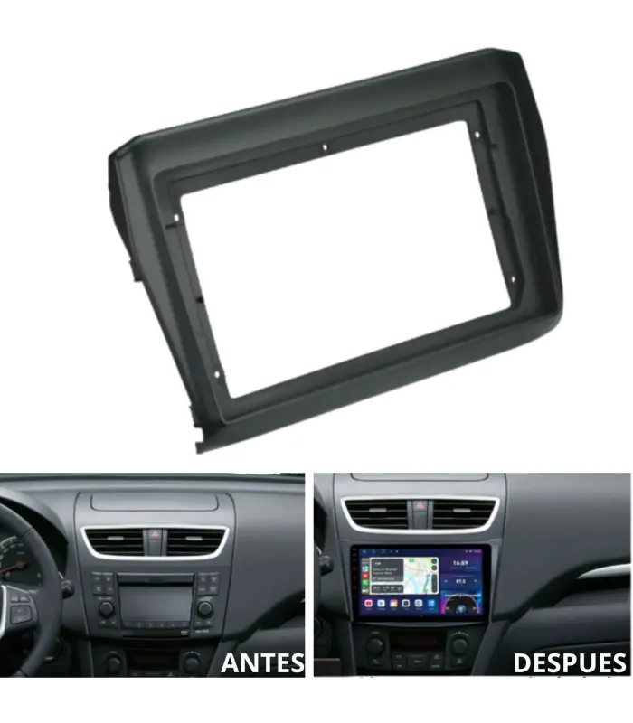 "Combo Multimedia 9 Pulgadas QLED Suzuki Swift 2017-2024 Apple CarPlay Android Auto Cámara Reversa Instalación"