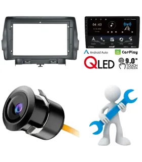 Combo Multimedia 9 Pulgadas QLED para Ford Escape 2013-2019 con Apple CarPlay Android Auto y Camara de Reversa