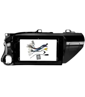 Kit de Instalacion Marco Facia 10 Pulgadas Toyota Hilux 2016-2026 con Arnes Canbus Plug and Play