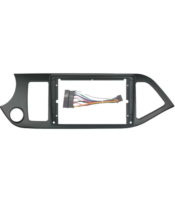 Kit Adaptador de Radio 9 Pulgadas Kia Picanto Morning 2012-2017 Fascia Marco Tablero