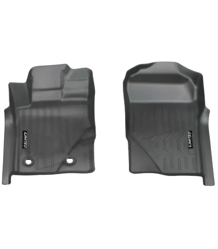 Set de Alfombras Tipo Bandeja Marca Limited para Ford Ranger 2023 2024 2025 Next-Gen T9 Material TPE 3D Negro
