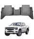 Set de Alfombras Tipo Bandeja Marca Limited para Ford Ranger 2023 2024 2025 Next-Gen T9 Material TPE 3D Negro