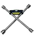 Llave de rueda en cruz marca Goodyear 14 pulgadas acero al carbono medidas 17mm 19mm 21mm 23mm
