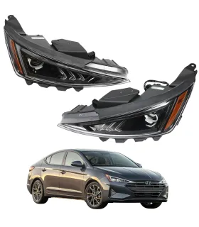 Pantalla delantera farol Hyundai Elantra 2019 2020 halogena referencia 92101-F2540