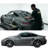 Instalación de laminado nano cerámica Onelux Plus, muestra proceso de instalación y carro terminado.