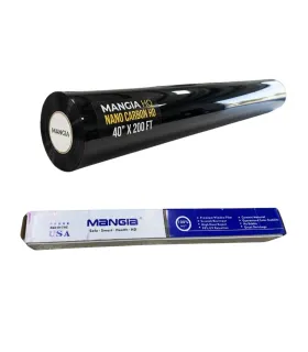 Rollo papel ahumado Nano Carbon HD Mangia HQ 40x200 pies no fading control solar