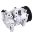 Compresor aire acondicionado Toyota Corolla 2011 2012 2013 motor 1.8L, muestra ángulo opuesto.