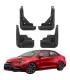 Chapaletas guardalodo Toyota Corolla sedan 2020 2021 2022 2023 2024 2025 mud flaps set 4 piezas, muestra carro rojo.