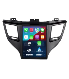 Radio Pantalla Vertical Estilo Tesla para Hyundai Tucson 2016-2021 Octa-Core CarPlay Android Auto
