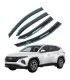 Viseras de puerta rain guards para Hyundai Tucson 2022 2023 2024 2025 2026, muestra SUV