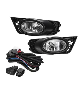 Kit Halógenos Faros Antiniebla Honda Civic 2009 2010 2011 Tipo Americano HD-037 con cableado y switch