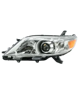 Pantalla Delantera Faro Toyota Sienna 2011 2012 2013 2014 2015 2016 a 2020 Halógena Cromada OEM 81150-08030