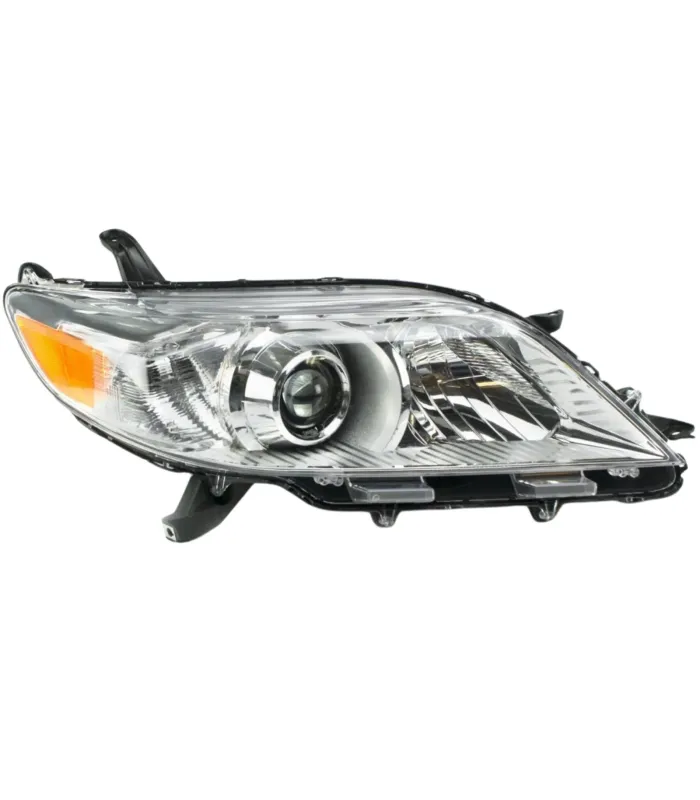 Pantalla Delantera Faro Toyota Sienna 2011 2012 2013 2014 2015 2016 a 2020 Halógena Cromada OEM 81110-08030
