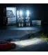 Bombillos LED H16 5202 Onelux X Series 140W 32000 Lumens 6500K para Neblineros y Faros Principales, Muestra carretera iluminada